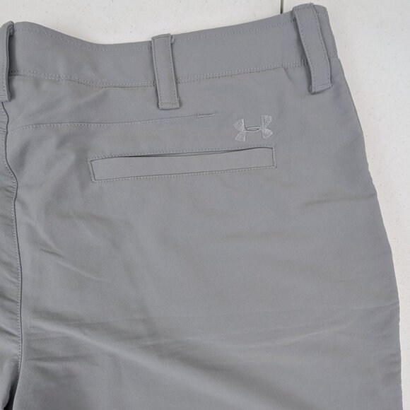 Under Armour Golf Shorts Gray Size 40 HeatGear Lightweight Stretch Nylon Blend - Picture 5 of 9